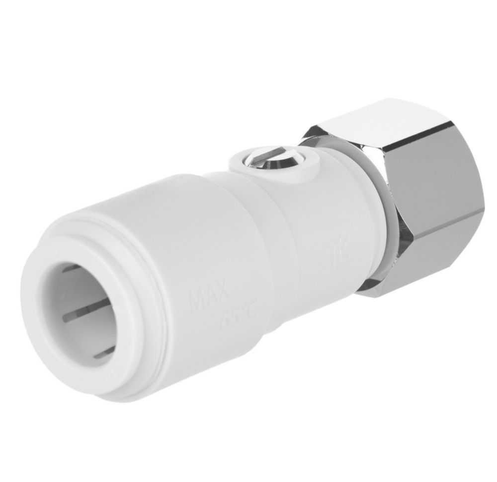 Image of Flomasta Straight Service Valve 15mm x 1/2" 