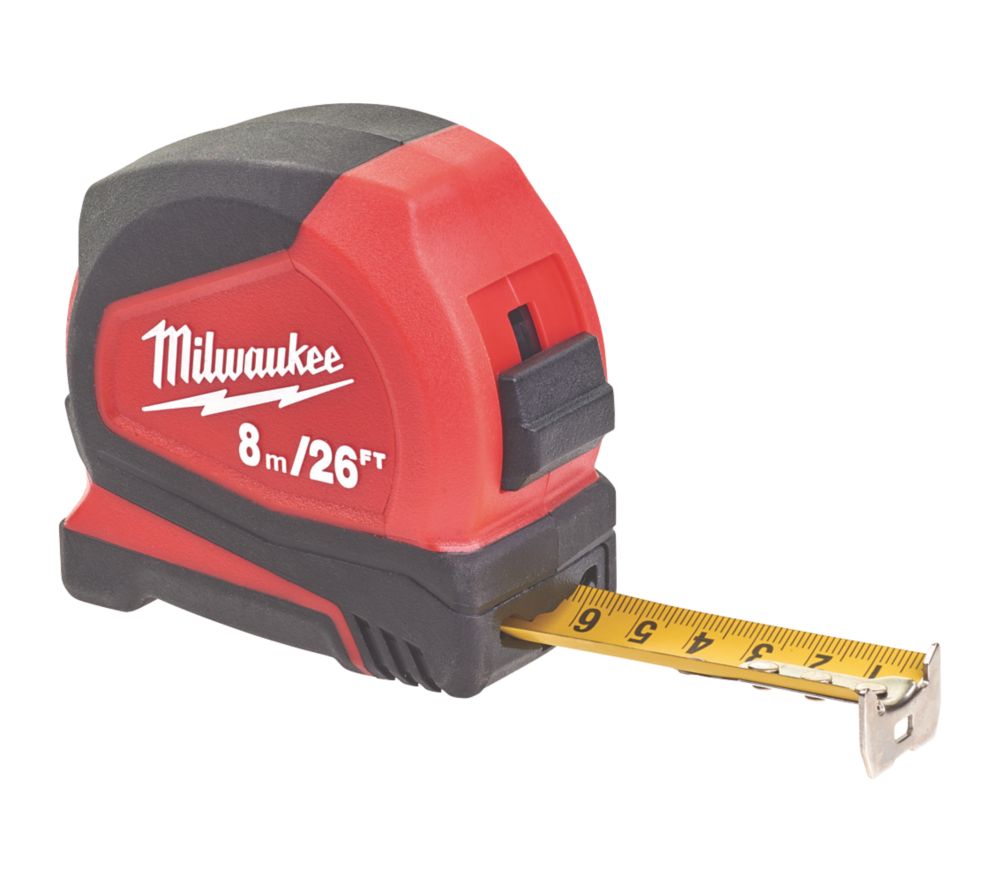 Image of Milwaukee Pro Compact 8m Tape Measure 