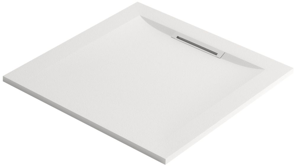 Image of Mira Flight Level Safe Square Shower Tray White 900mm x 900mm x 25mm 
