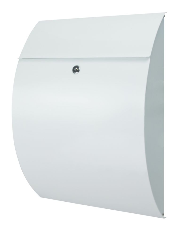 Image of Burg-Wachter Riviera Post Box White Metallic 