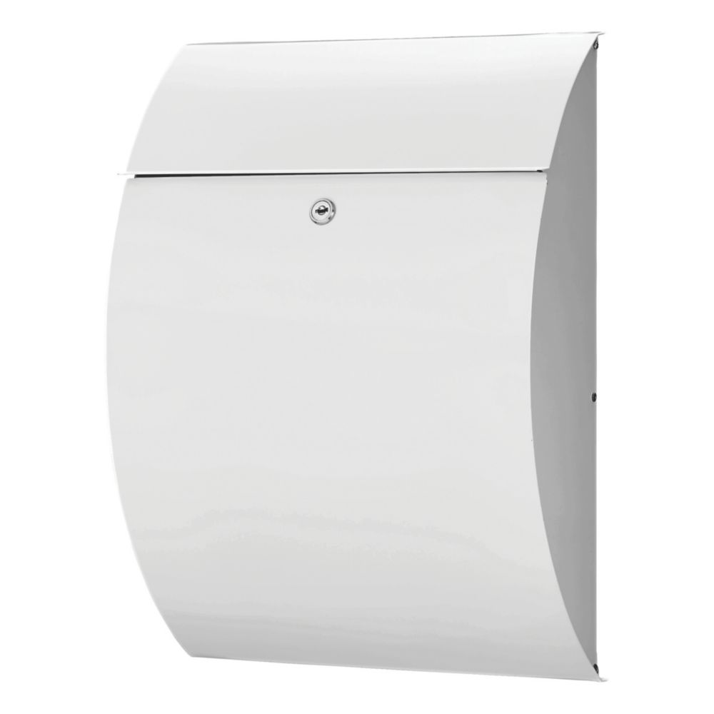 Image of Burg-Wachter Riviera Post Box White Metallic 