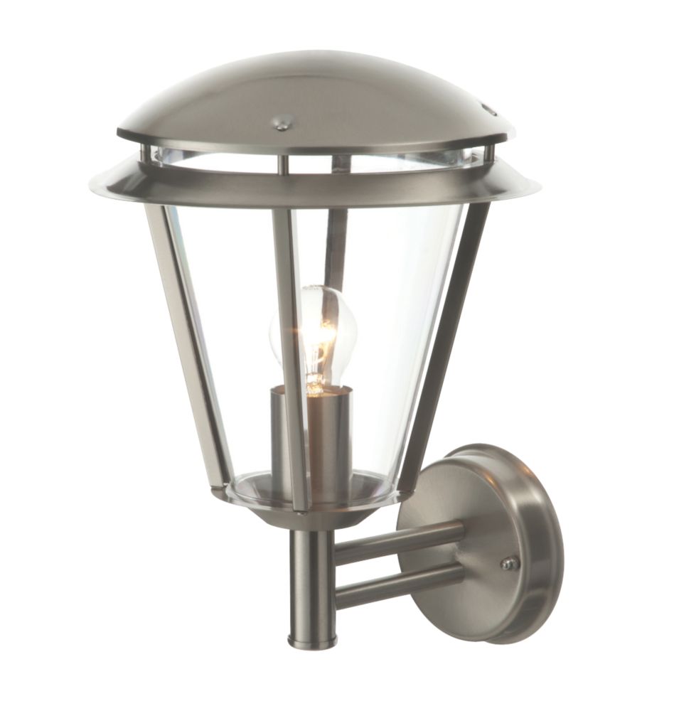 Image of Antler Outdoor Wall Light Brushed Stainless Steel 