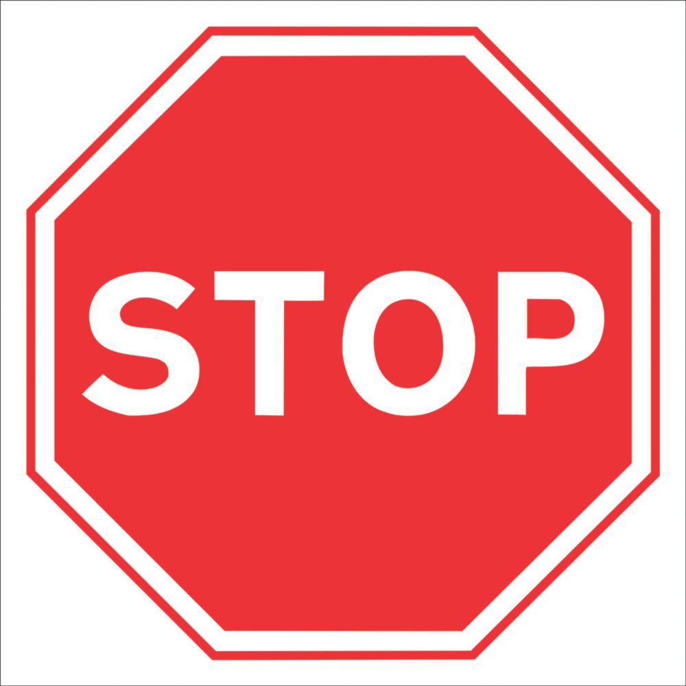 Image of "Stop" Sign 450mm x 450mm 