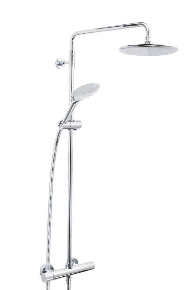 Image of Bristan Carre Rear-Fed Exposed Chrome Thermostatic Mixer Shower 