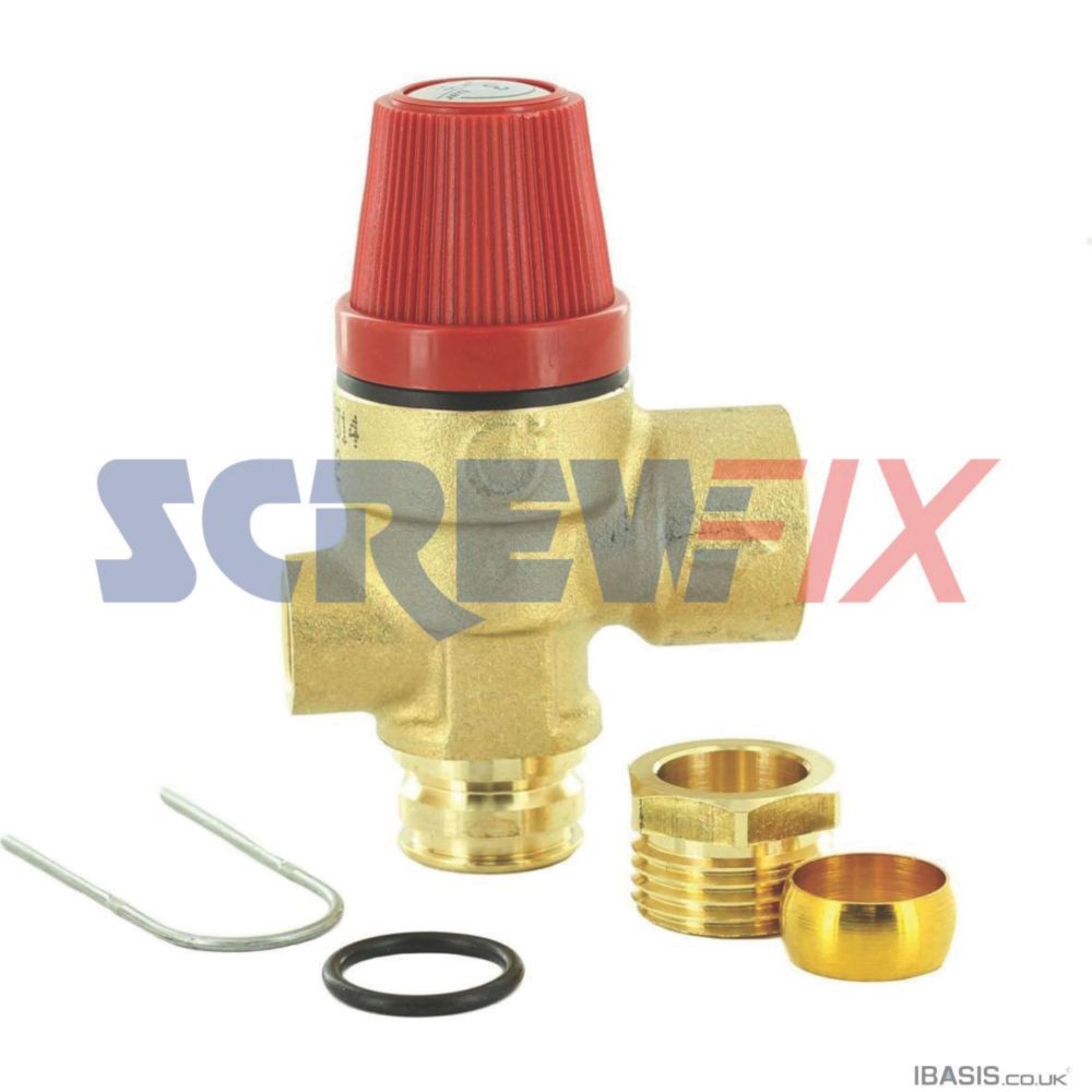 Image of Worcester Bosch 87161424220 Pressure Relief Valve - Use 314439 