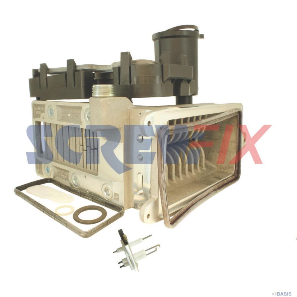 Image of Worcester Bosch 8716119317 HEAT_EXCHANGER BASIC BLOCK FS/HF 