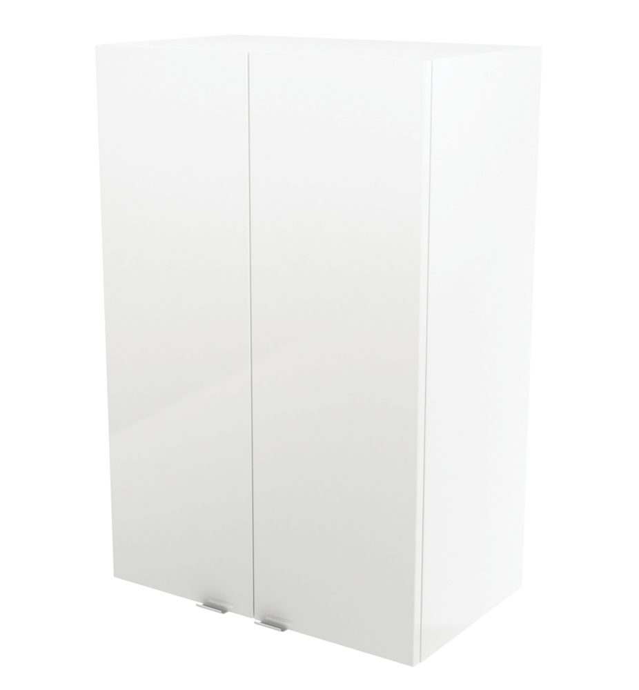 Image of Imandra Bathroom Cabinet White Gloss 600mm x 360mm x 900mm 