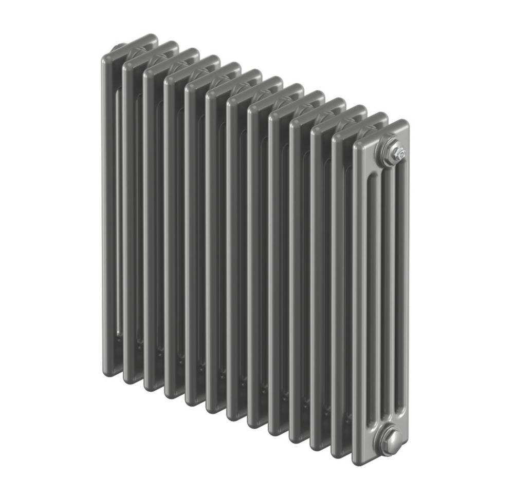 Image of Acova Classic 4 Column Horizontal Radiator 600mm x 628mm Silver 3540BTU 