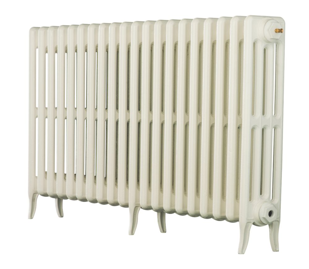 Image of Arroll Neo-Classic 4-Column Cast Iron Radiator 660mm x 1114mm White 4790BTU 