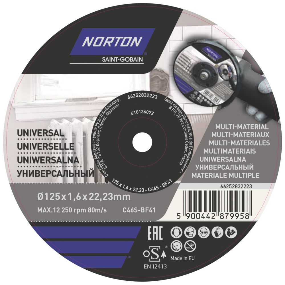 Image of Norton Multi-Material Cutting Disc 5" 