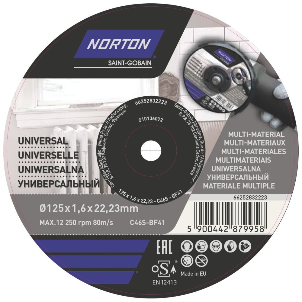 Image of Norton Multi-Material Cutting Disc 5" 