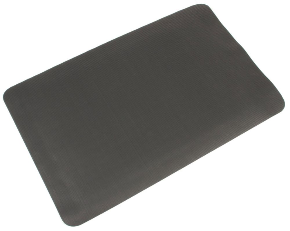 Image of COBA Europe Fluted Anti-Fatigue Floor Mat Black 1.5m x 0.9m x 10mm 