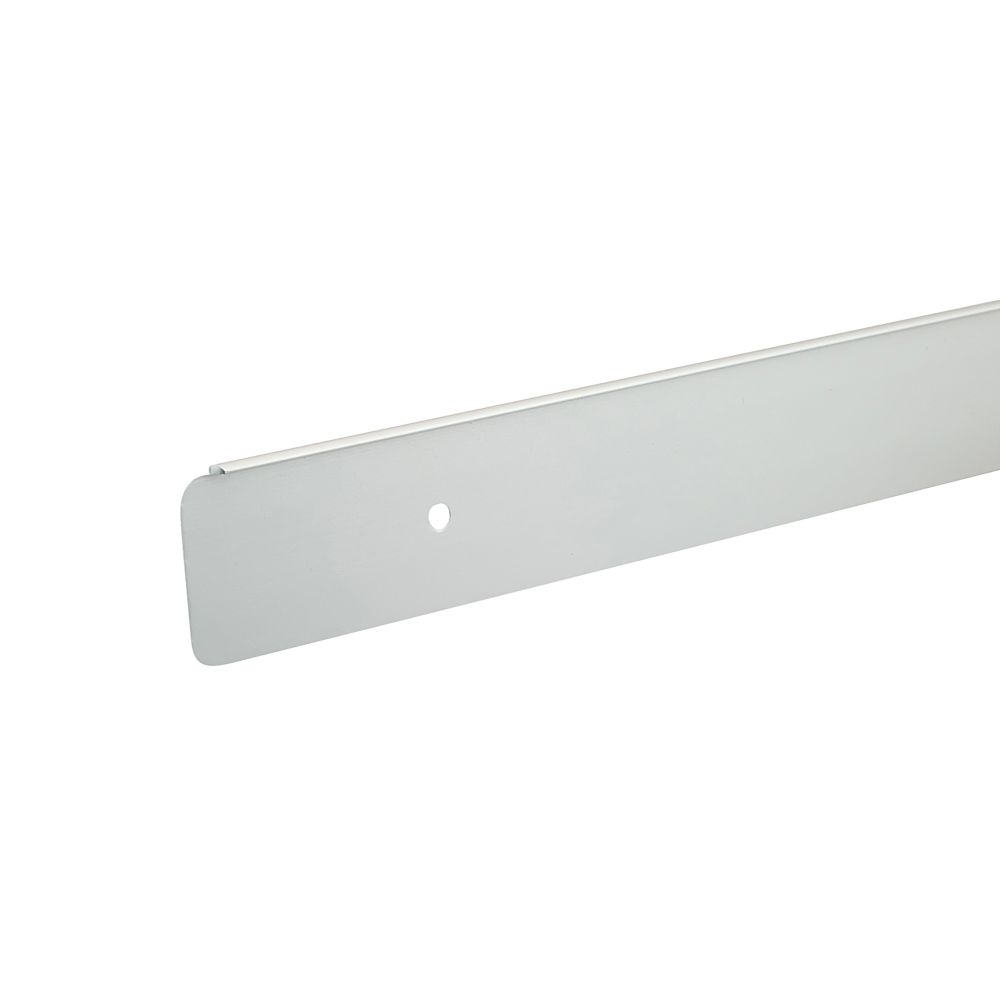 Image of Unika Worktop Edging End Cap Brushed Silver 630mm x 30mm 