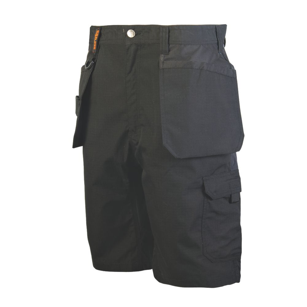Image of Scruffs Trade Flex Holster Work Shorts Black 36" W 