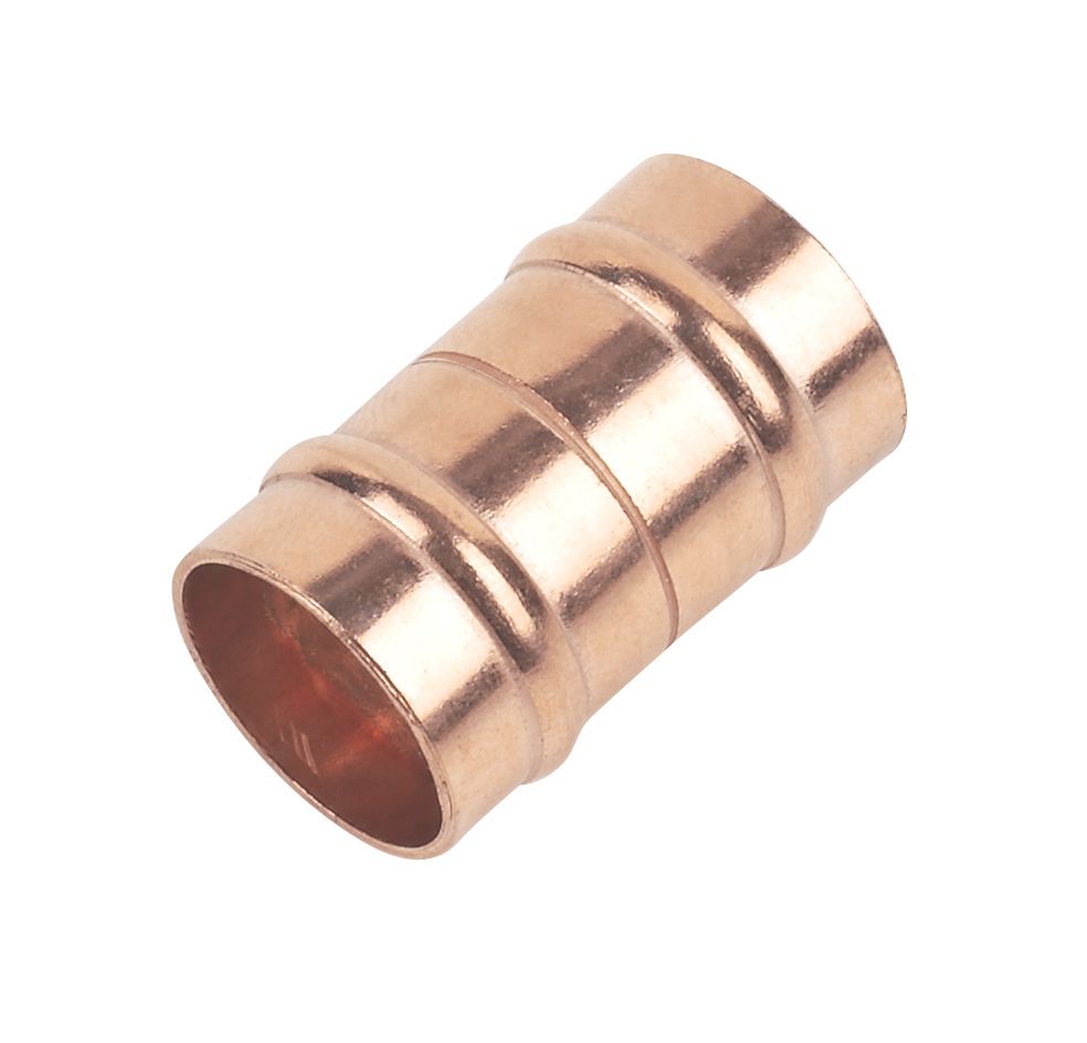 Image of Flomasta Solder Ring Equal Couplers 15mm 10 Pack 