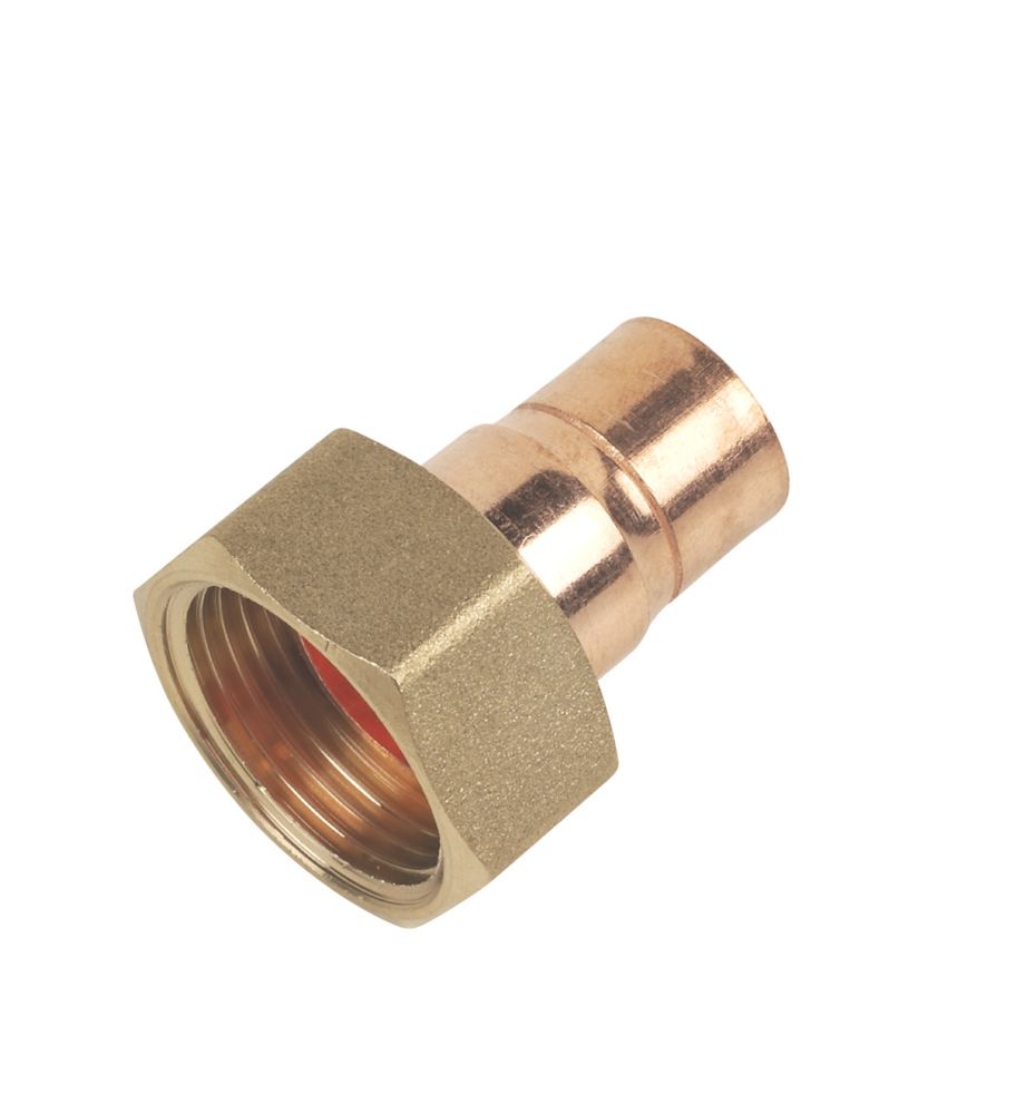 Image of Flomasta End Feed Straight Tap Connector 15mm x 3/4" 