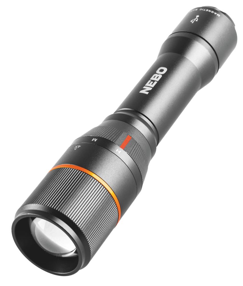 Image of Nebo Davinci 1500 Rechargeable LED Torch Graphite 1500lm 