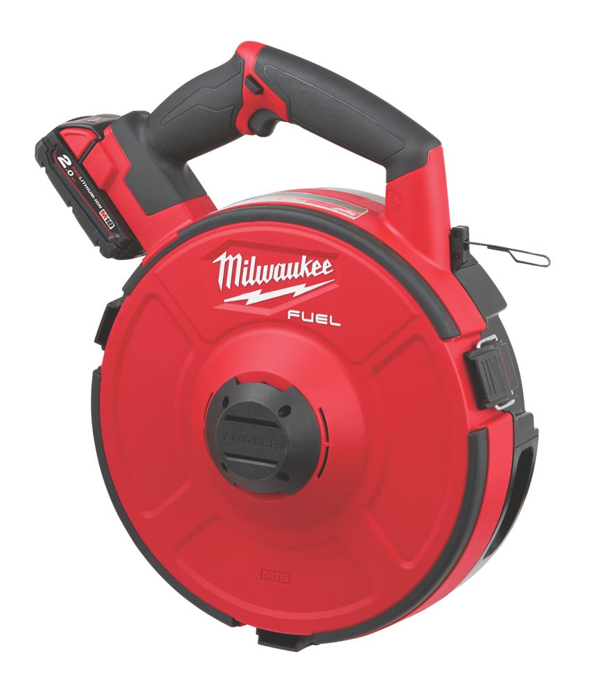 Image of Milwaukee M18FPFT-20230MSET 18V 2 x 2.0Ah Li-Ion RedLithium Brushless Cordless Powered Fish Tape 30m 
