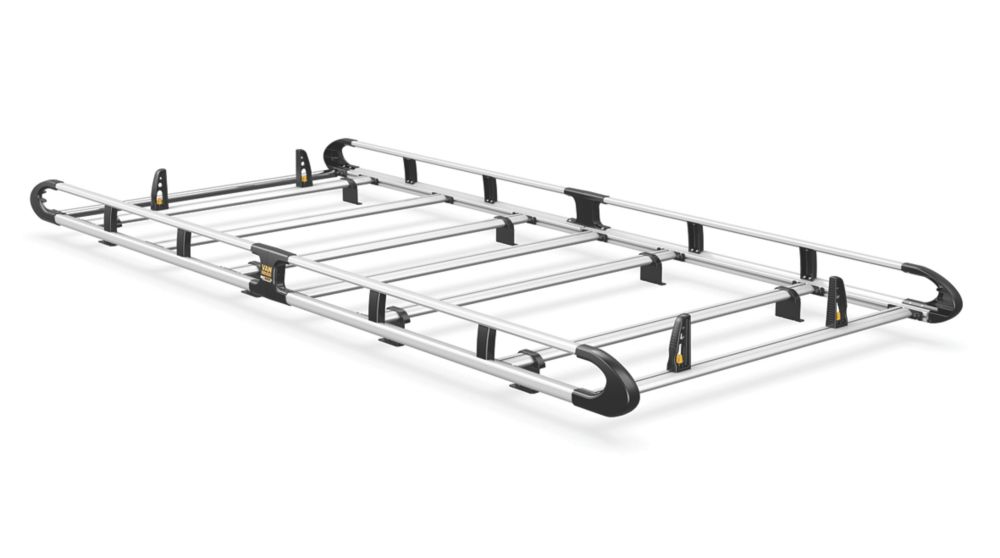 Image of Van Guard Volkswagen Transporter T6 2015 on Roof Rack - 7-bar ULTIRack+ L2 H1 Tailgate 
