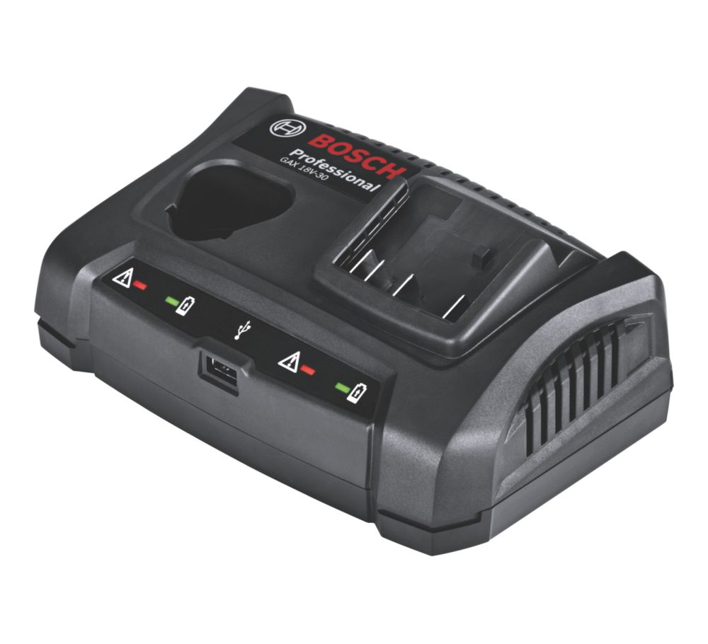 Image of Bosch GAX 18V-30 Professional 10.8/12/14.4/18V Li-Ion Coolpack Dual Battery Charger 