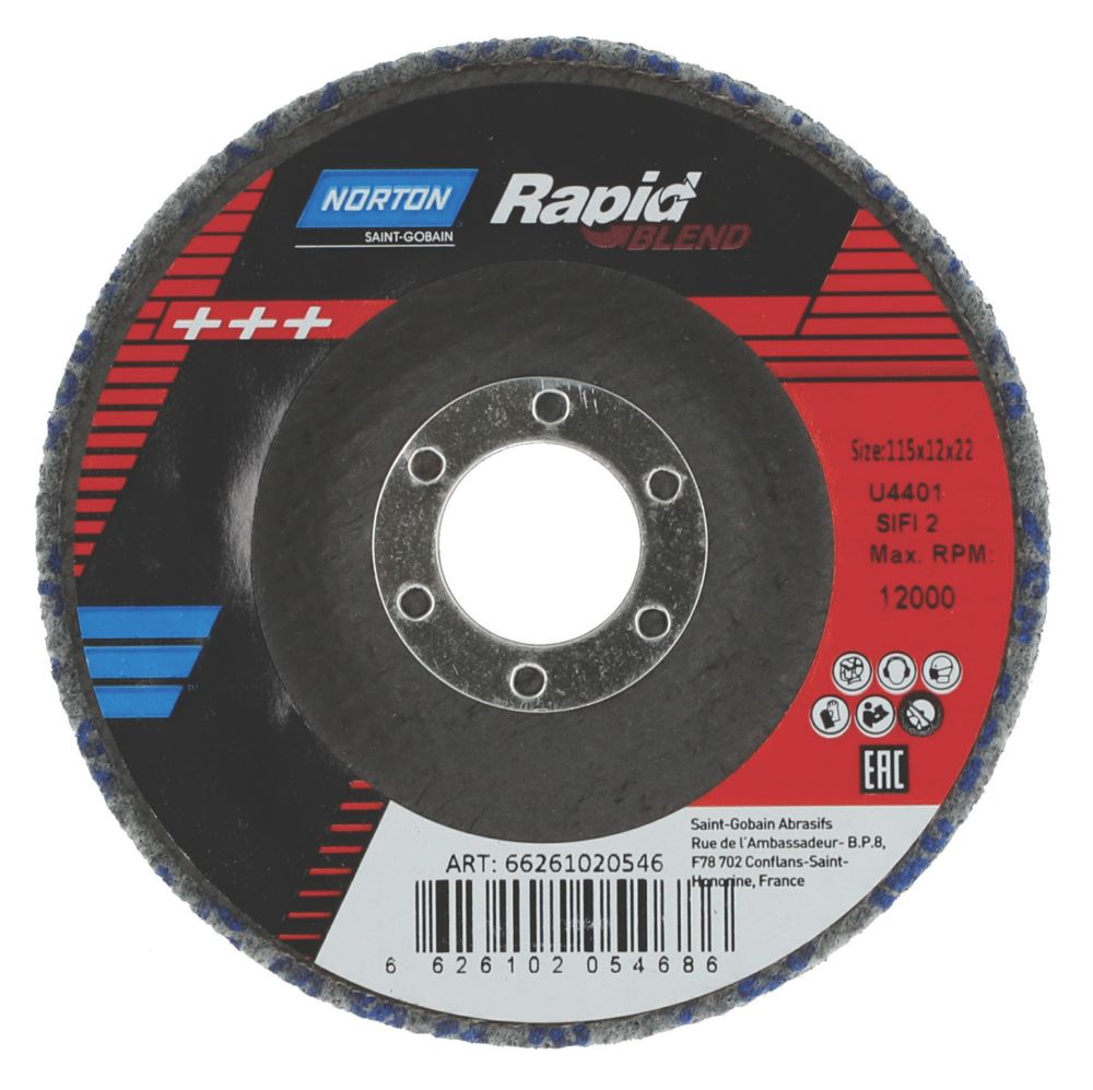 Image of Norton Rapid Blend Fine/Medium Refining Disc 115mm 