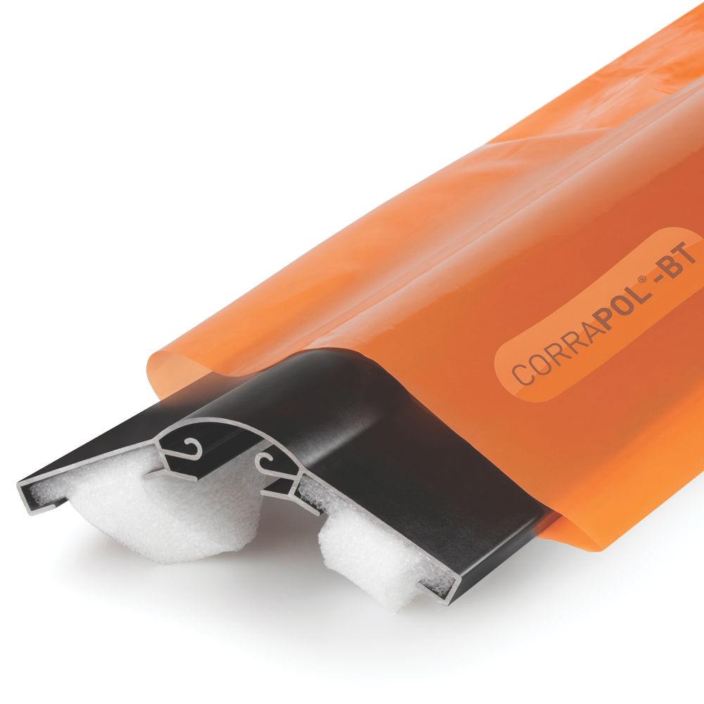 Image of Corrapol-BT Black 3mm Super Ridge Bar 2000mm x 148mm 