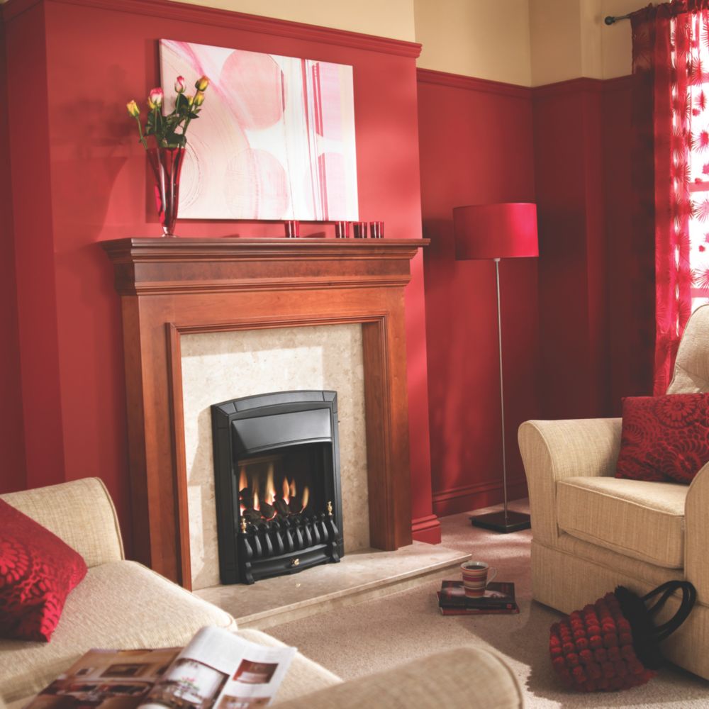 Image of Valor Dream Black Inset Gas Fire 518mm x 186mm x 636mm 