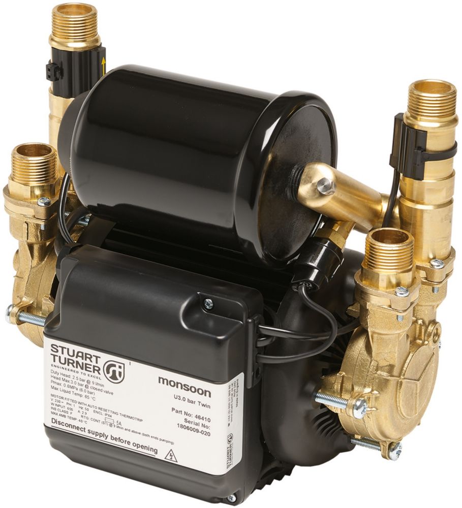 Image of Stuart Turner Monsoon Universal Regenerative Twin Shower Pump 2.0bar 