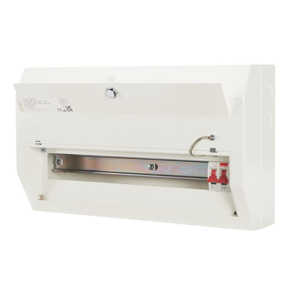 Image of Contactum Defender 1.0 20-Module 18-Way Part-Populated Main Switch Consumer Unit 