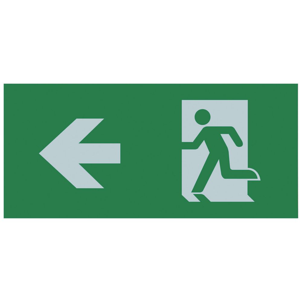 Image of Luceco Tempus Maintained Emergency LED Exit Box with Left Arrow 4W 20lm 