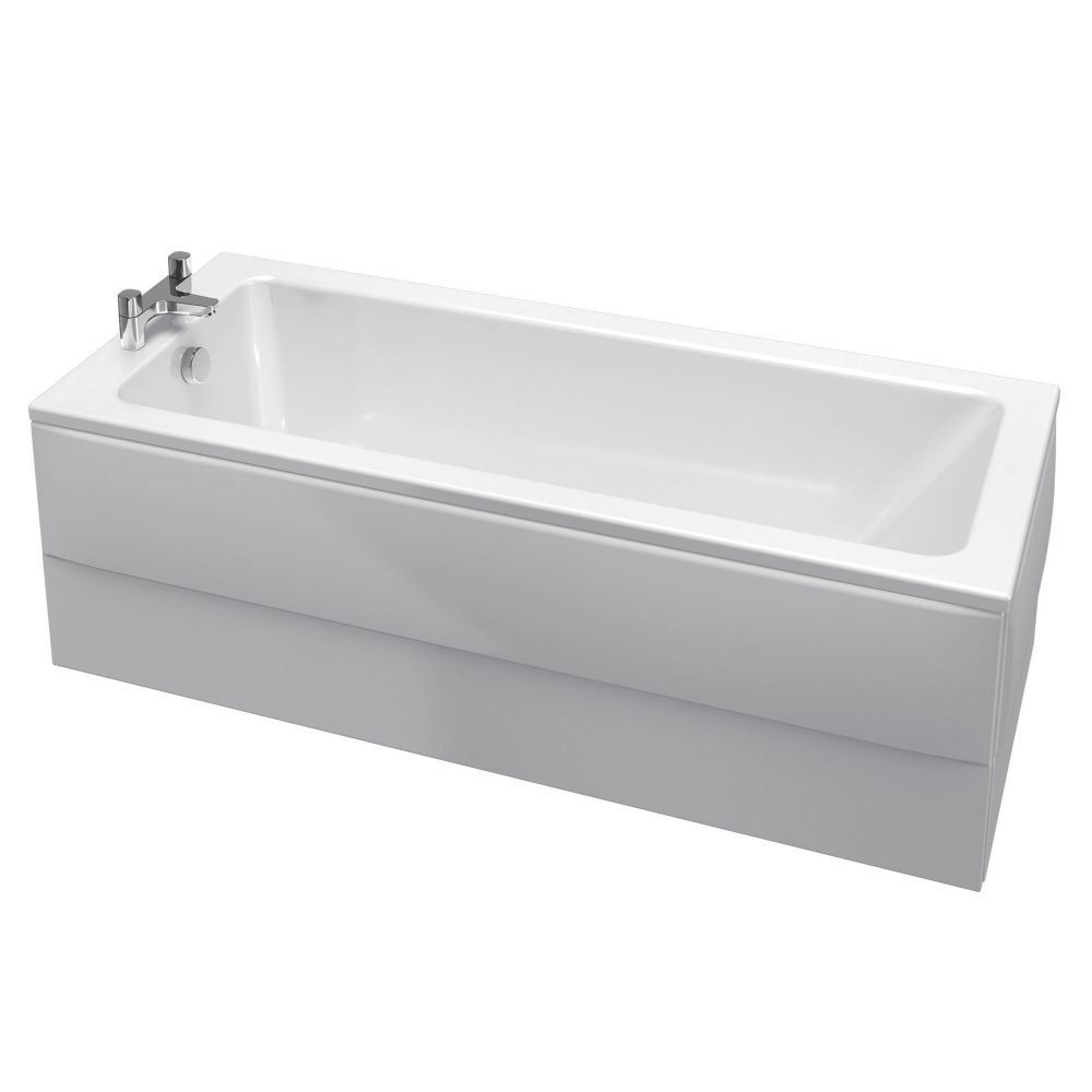 Image of Ideal Standard Giovo Cube Single-Ended Bath Acrylic No Tap Holes 1700mm 