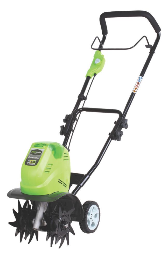 Image of Greenworks GWG40TL 25cm 40V Li-Ion Cordless Cultivator - Bare 