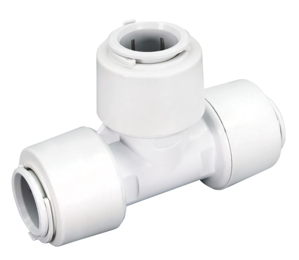 Image of FloPlast FloFit+ Plastic Push-Fit Equal Tee 22mm 