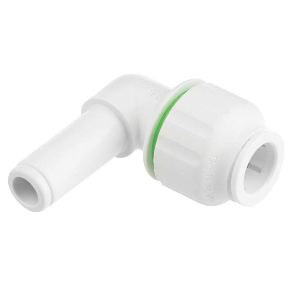 Image of Flomasta Twistloc Plastic Push-Fit Equal 90Â° Stem Elbow 15mm 