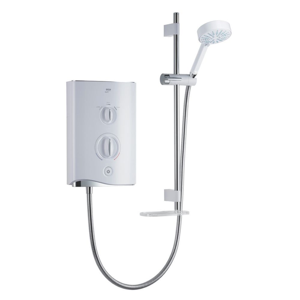 Image of Mira Sport Multi-Fit White 9.8kW Manual Electric Shower 