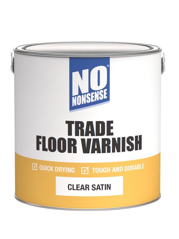 Image of No Nonsense Quick-Dry Floor Varnish Satin 2.5Ltr 