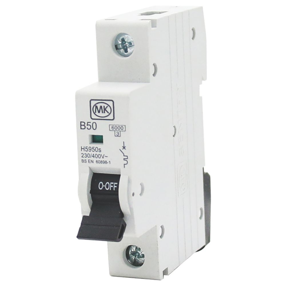 Image of MK Sentry 50A SP Type B MCB 