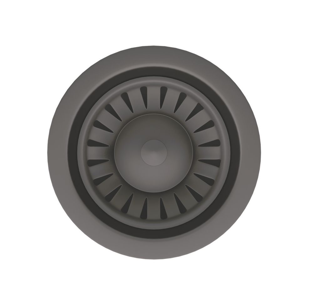 Image of ETAL Sink Strainer Waste without Overflow Gun Metal 90mm 