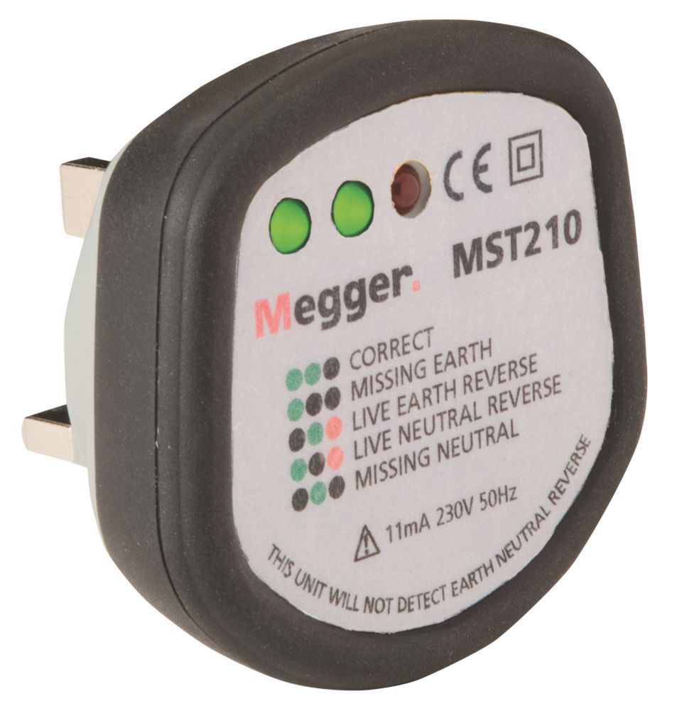 Image of Megger MST210 13A Socket Tester 230V AC 
