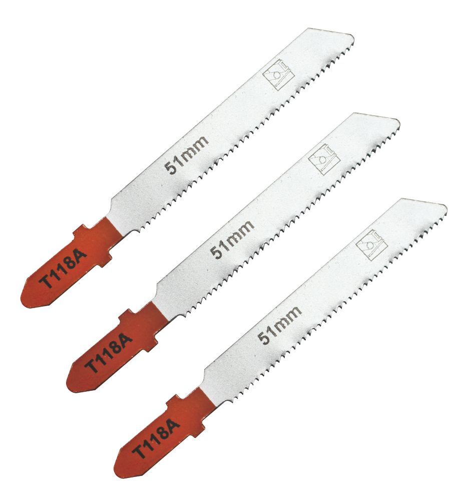 Image of SJG52583 T118A Sheet Metal Jigsaw Blades 75mm 3 Pack 
