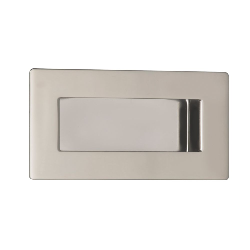 Image of Eurospec Rectangular Flush Pull Handle 102mm Polished Stainless Steel 