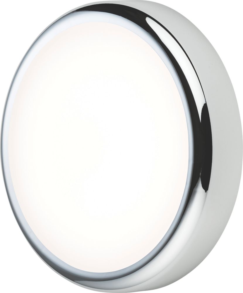 Image of Knightsbridge BT9ACTCH Indoor & Outdoor Round LED CCT Adjustable Bulkhead Chrome 9W 730-810lm 