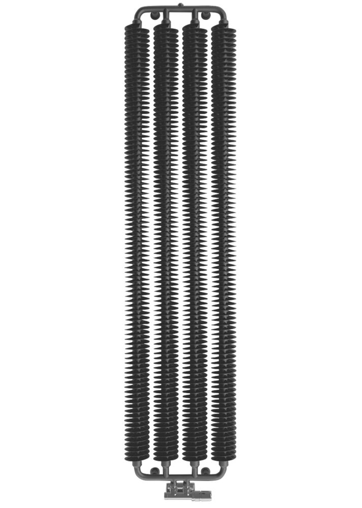 Image of Terma Ribbon V Designer Radiator 1720mm x 390mm Black 2974BTU 