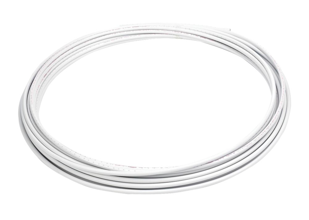 Image of Hep2O HXX25/10W Push-Fit Polybutylene Barrier Coil Pipe 10mm x 25m White 