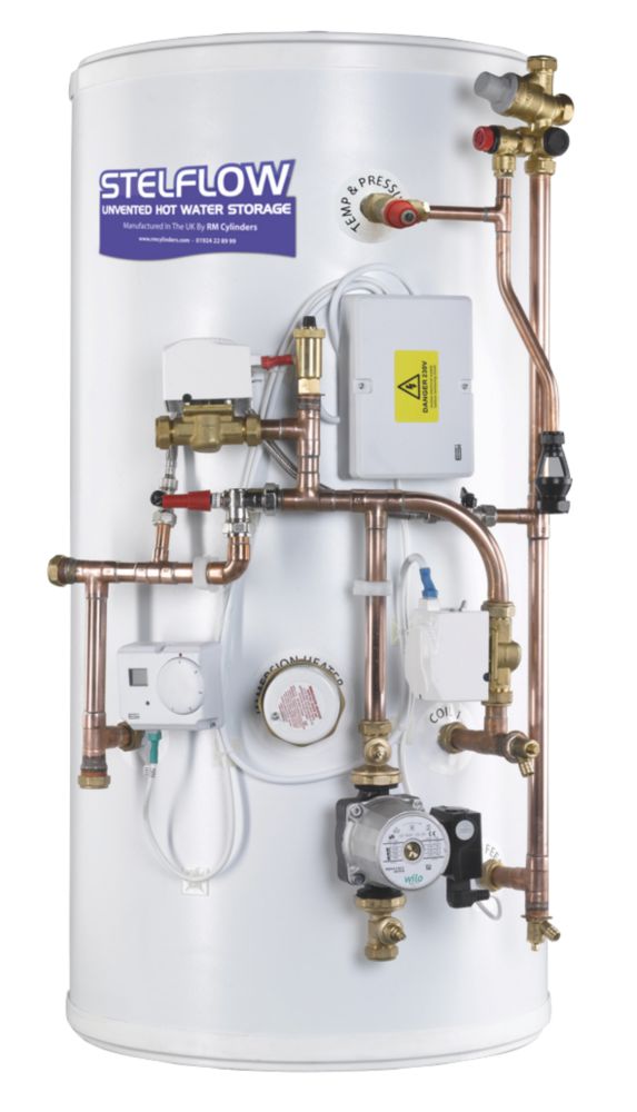 Image of RM Cylinders Indirect Pre-Plumb Unvented Single Zone Cylinder 250Ltr 