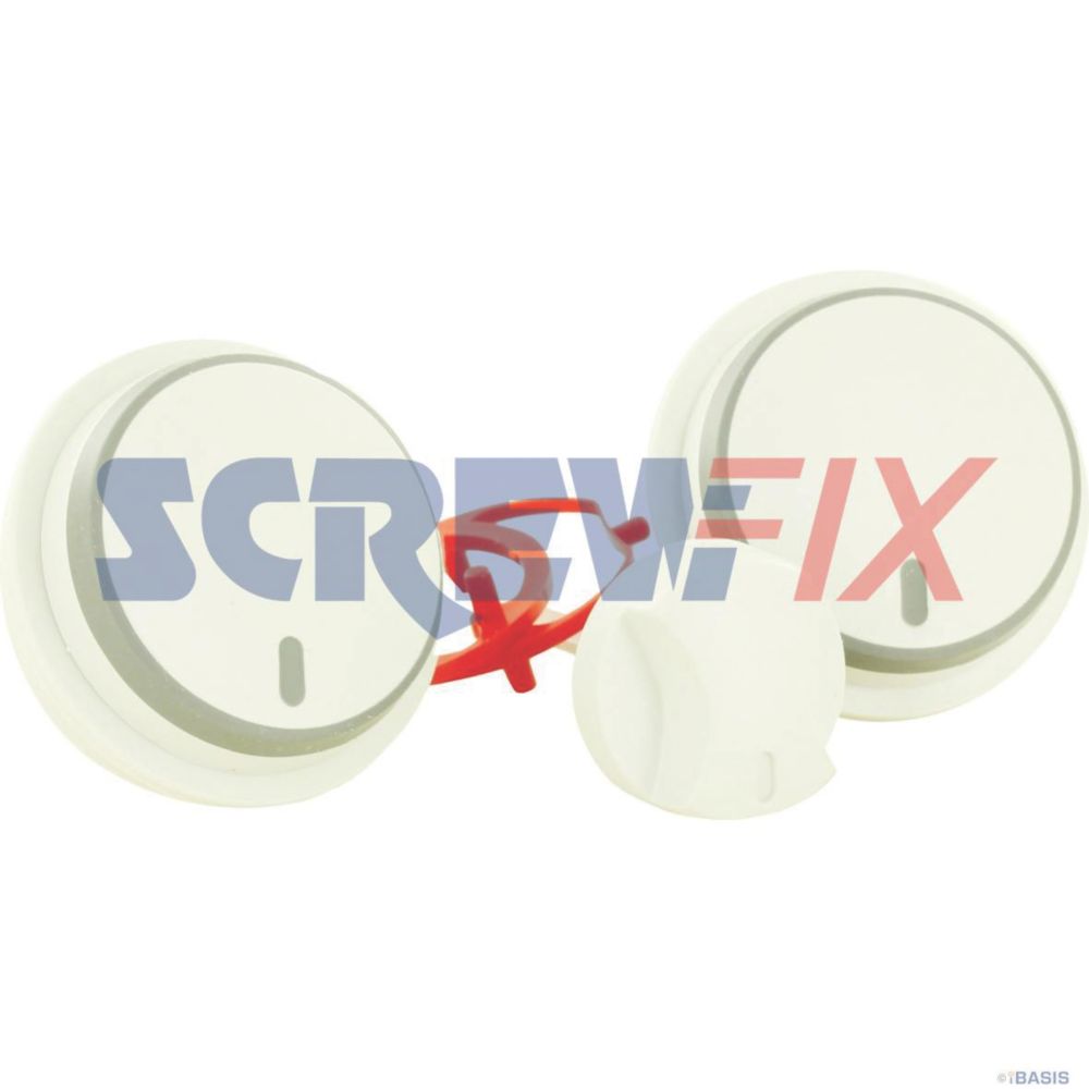 Image of Vaillant 0020048920 Knobs, white 3 Pack 