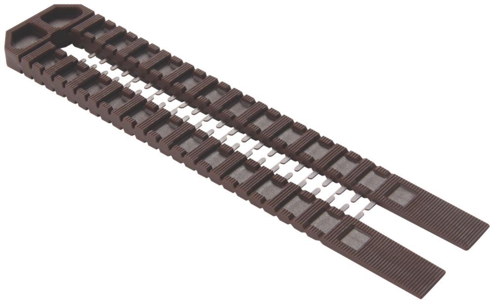 Image of Broadfix Double Snap Wedge Shims One Size 200mm x 1-9mm x 42mm 16 Pack 