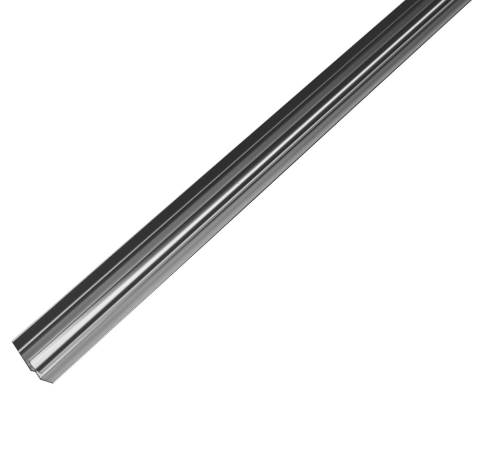 Image of Splashwall Internal Corner Polished Silver 2420mm x 4mm 