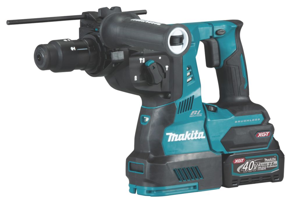 Image of Makita HR004GD203 4.0kg 40V 2 x 2.5Ah Li-Ion XGT Brushless Cordless SDS Plus Rotary Hammer Drill 