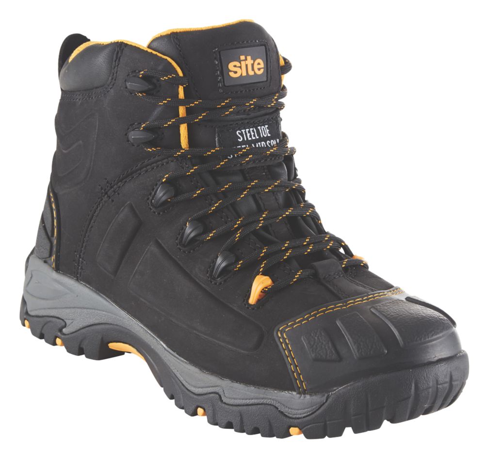 Image of Site Fortress Safety Boots Black Size 8 